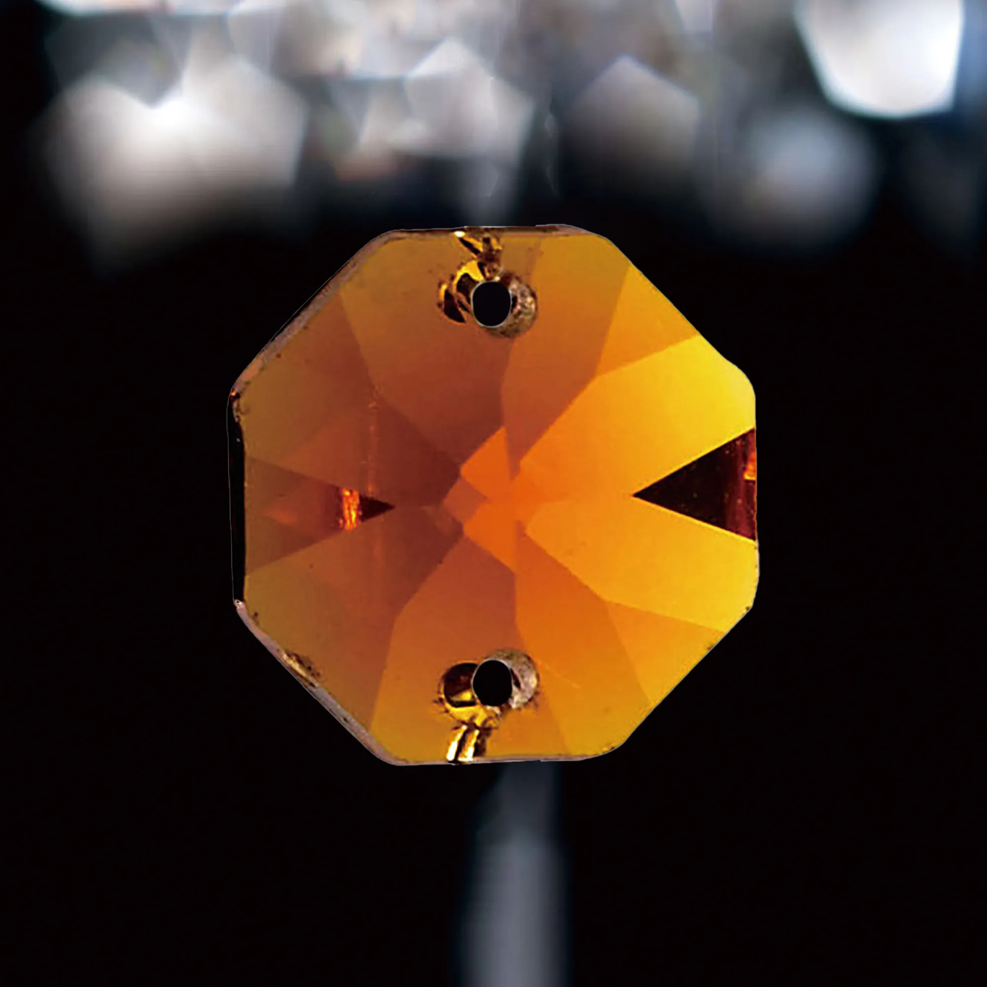 C50003  Crystal Octagon Without Ring 14mm